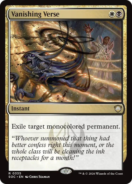 Image for Vanishing Verse (335) (Commander: Secrets of Strixhaven) - Magic: The Gathering