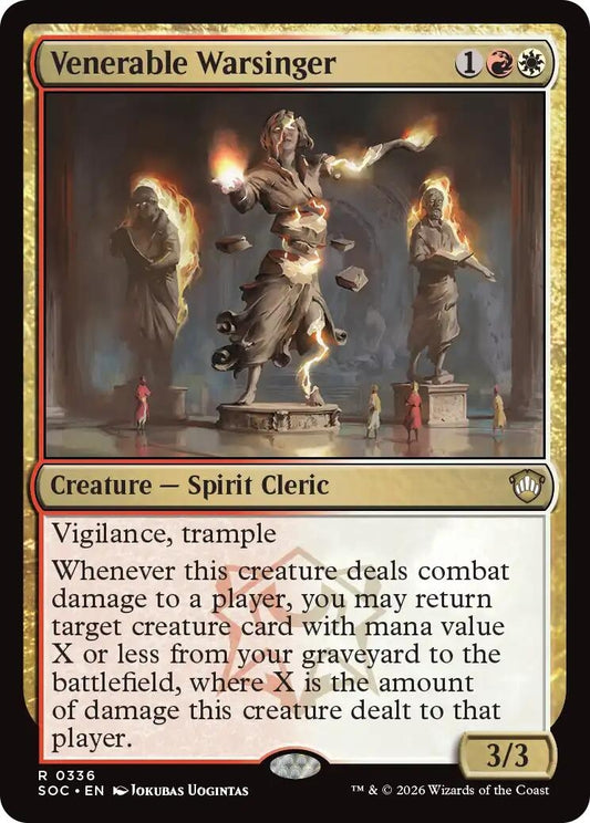 Image for Venerable Warsinger (336) (Commander: Secrets of Strixhaven) - Magic: The Gathering