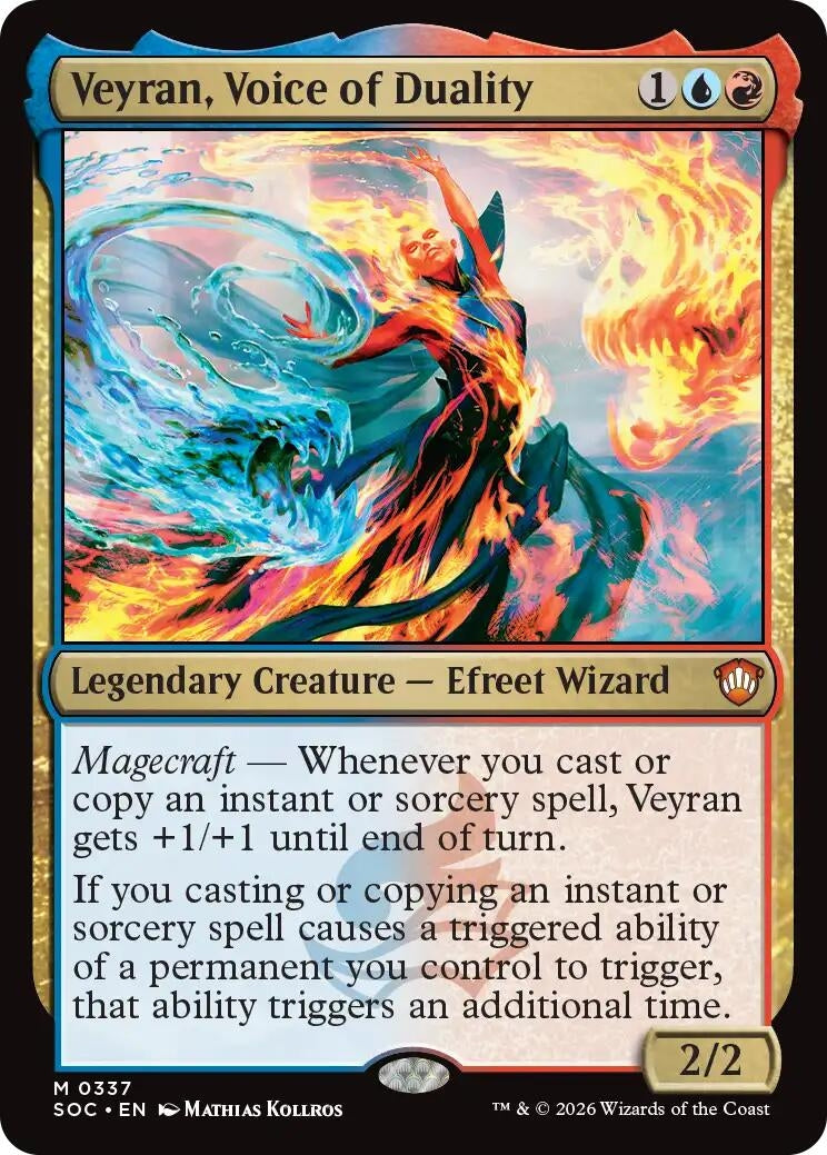 Image for Veyran, Voice of Duality (337) (Commander: Secrets of Strixhaven) - Magic: The Gathering