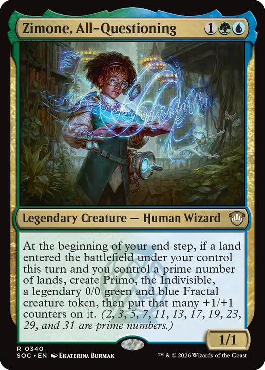 Image for Zimone, All-Questioning (340) (Commander: Secrets of Strixhaven) - Magic: The Gathering