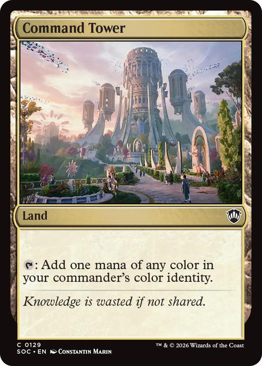 Image for Command Tower (129) (Commander: Secrets of Strixhaven) - Magic: The Gathering