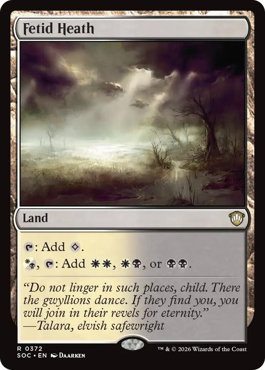 Image for Fetid Heath (372) (Commander: Secrets of Strixhaven) - Magic: The Gathering