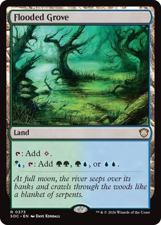 Image for Flooded Grove (373) (Commander: Secrets of Strixhaven) - Magic: The Gathering