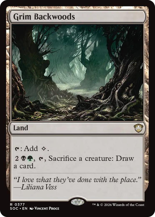 Image for Grim Backwoods (377) (Commander: Secrets of Strixhaven) - Magic: The Gathering