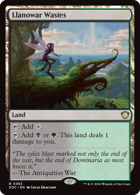Image for Llanowar Wastes (383) (Commander: Secrets of Strixhaven) - Magic: The Gathering