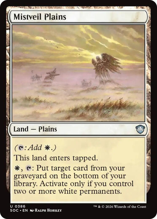Image for Mistveil Plains (386) (Commander: Secrets of Strixhaven) - Magic: The Gathering