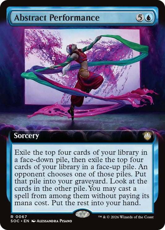 Image for Abstract Performance (Extended Art) (67) (Commander: Secrets of Strixhaven) - Magic: The Gathering