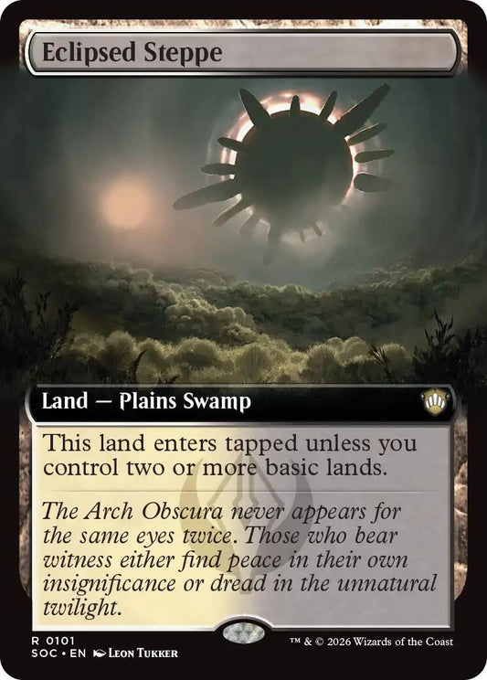 Image for Eclipsed Steppe (Extended Art) (101) (Commander: Secrets of Strixhaven) - Magic: The Gathering