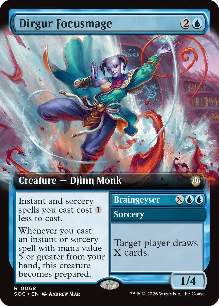 Image for Dirgur Focusmage (Extended Art) (68) (Commander: Secrets of Strixhaven) - Magic: The Gathering