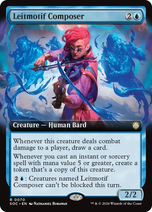 Image for Leitmotif Composer (Extended Art) (70) (Commander: Secrets of Strixhaven) - Magic: The Gathering
