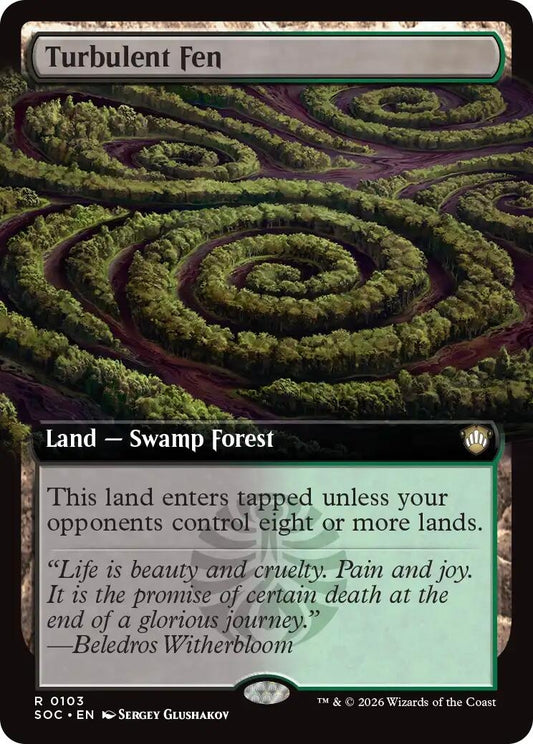 Image for Turbulent Fen (Extended Art) (103) (Commander: Secrets of Strixhaven) - Magic: The Gathering