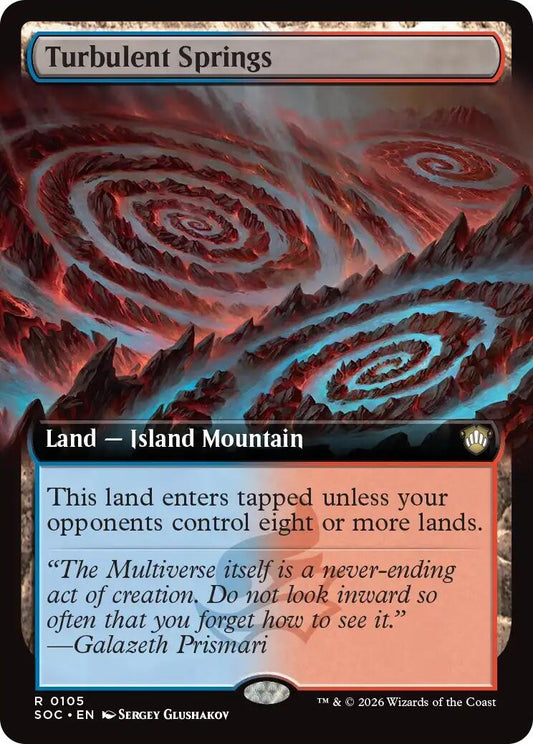 Image for Turbulent Springs (Extended Art) (105) (Commander: Secrets of Strixhaven) - Magic: The Gathering