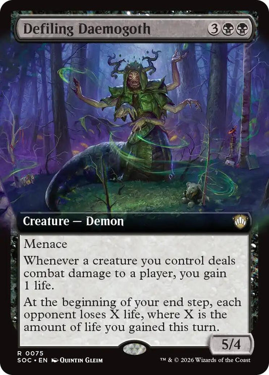 Image for Defiling Daemogoth (Extended Art) (75) (Commander: Secrets of Strixhaven) - Magic: The Gathering