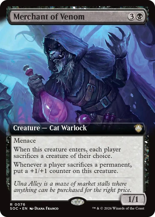 Image for Merchant of Venom (Extended Art) (76) (Commander: Secrets of Strixhaven) - Magic: The Gathering