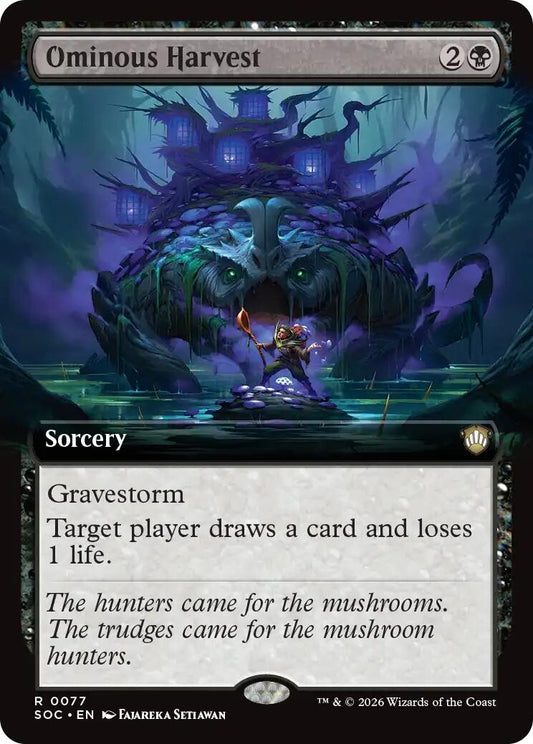 Image for Ominous Harvest (Extended Art) (77) (Commander: Secrets of Strixhaven) - Magic: The Gathering