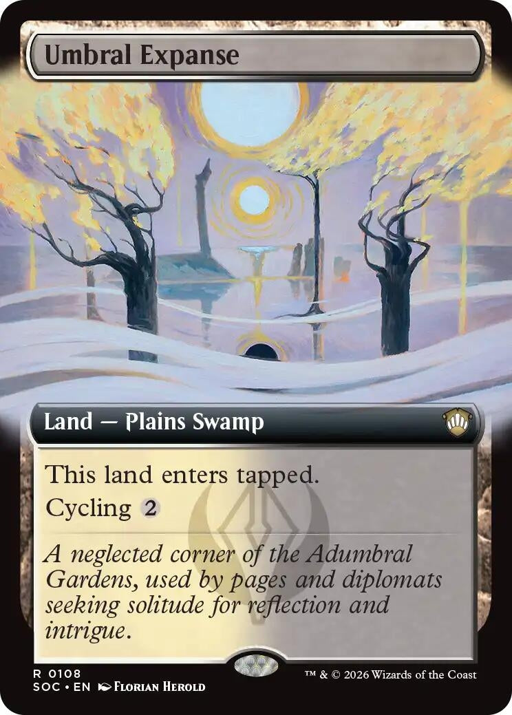 Image for Umbral Expanse (Extended Art) (108) (Commander: Secrets of Strixhaven) - Magic: The Gathering
