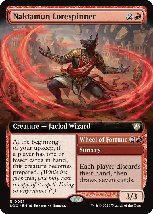 Image for Naktamun Lorespinner (Extended Art) (81) (Commander: Secrets of Strixhaven) - Magic: The Gathering