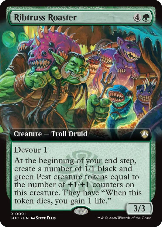 Image for Ribtruss Roaster (Extended Art) (91) (Commander: Secrets of Strixhaven) - Magic: The Gathering