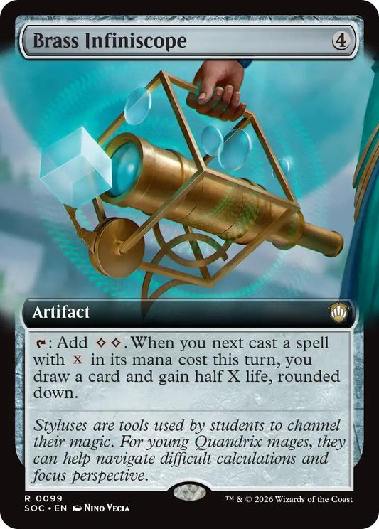 Image for Brass Infiniscope (Extended Art) (99) (Commander: Secrets of Strixhaven) - Magic: The Gathering