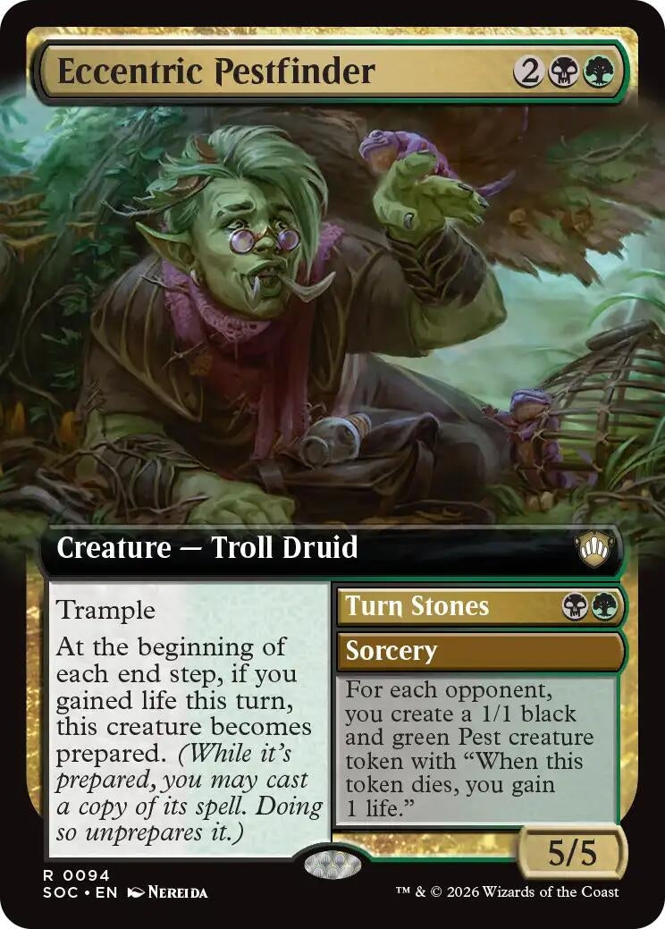 Image for Eccentric Pestfinder (Extended Art) (94) (Commander: Secrets of Strixhaven) - Magic: The Gathering