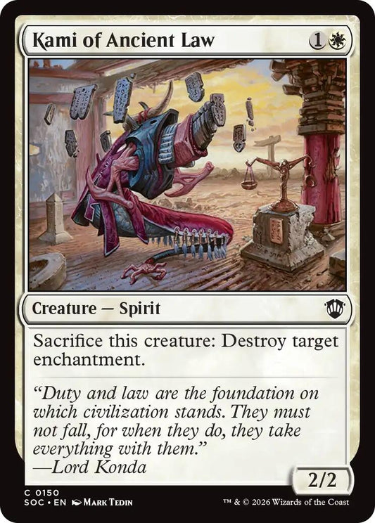 Image for Kami of Ancient Law (150) (Commander: Secrets of Strixhaven) - Magic: The Gathering