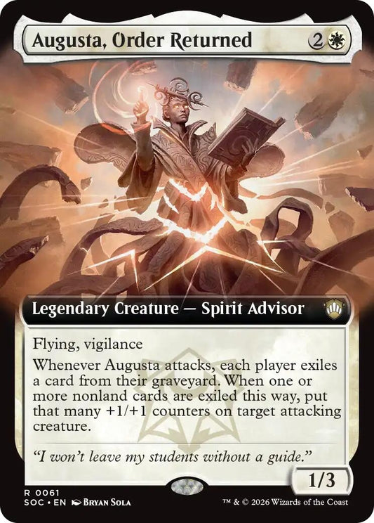 Image for Augusta, Order Returned (Extended Art) (61) (Commander: Secrets of Strixhaven) - Magic: The Gathering