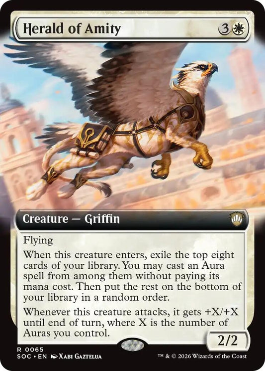 Image for Herald of Amity (Extended Art) (65) (Commander: Secrets of Strixhaven) - Magic: The Gathering