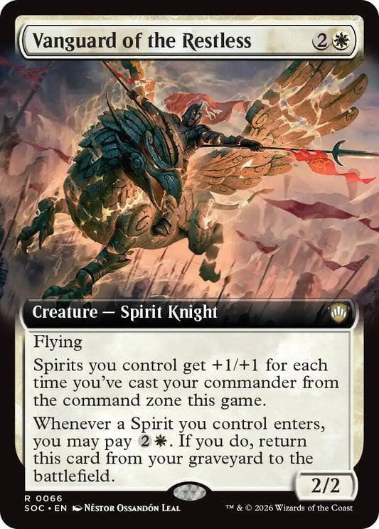 Image for Vanguard of the Restless (Extended Art) (66) (Commander: Secrets of Strixhaven) - Magic: The Gathering