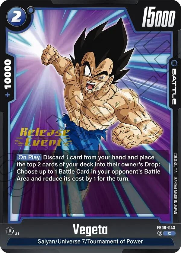 Image for Vegeta - FB09-043 (FB09-043) (Dual Evolution Release Event Cards) (FB09_PR) - Dragon Ball Super: Fusion World