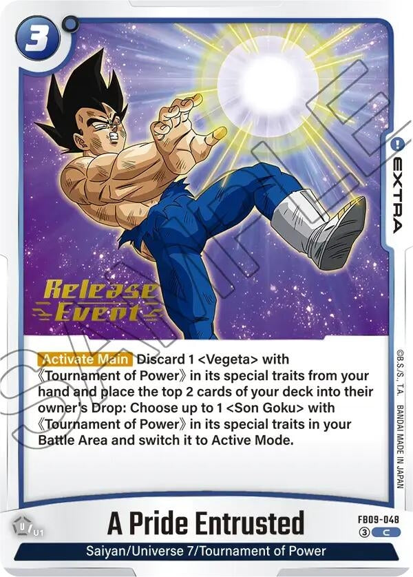Image for A Pride Entrusted (FB09-048) (Dual Evolution Release Event Cards) (FB09_PR) - Dragon Ball Super: Fusion World