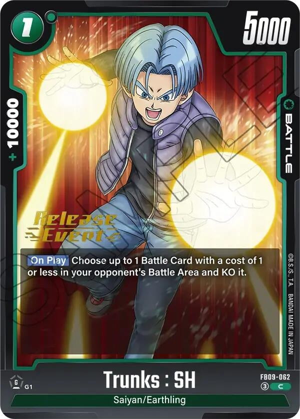 Image for Trunks : SH (FB09-062) (Dual Evolution Release Event Cards) (FB09_PR) - Dragon Ball Super: Fusion World