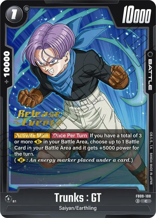 Image for Trunks : GT - FB09-108 (FB09-108) (Dual Evolution Release Event Cards) (FB09_PR) - Dragon Ball Super: Fusion World