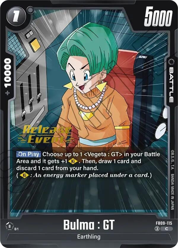 Image for Bulma : GT (FB09-115) (Dual Evolution Release Event Cards) (FB09_PR) - Dragon Ball Super: Fusion World