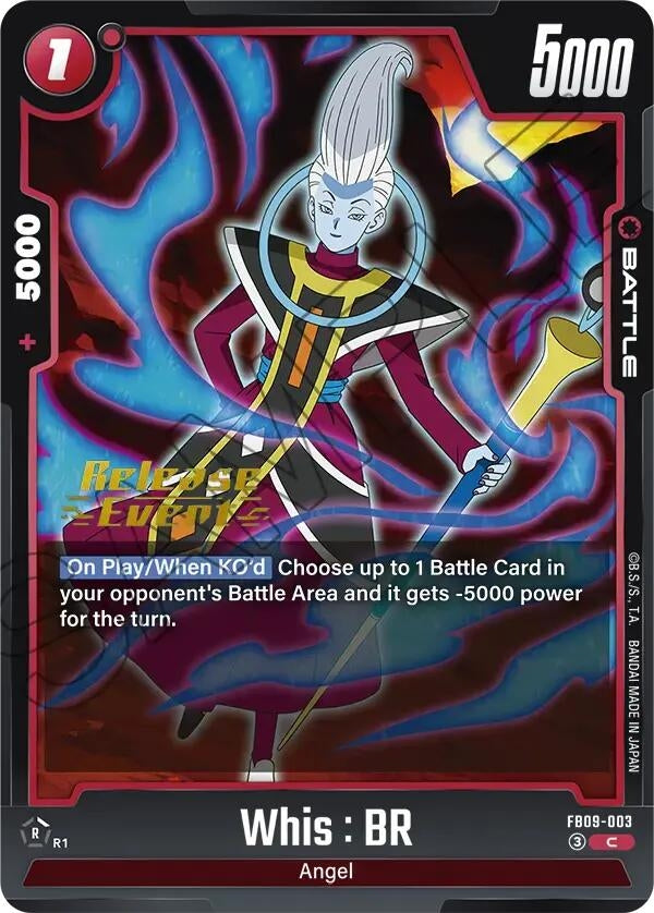 Image for Whis : BR (FB09-003) (Dual Evolution Release Event Cards) (FB09_PR) - Dragon Ball Super: Fusion World