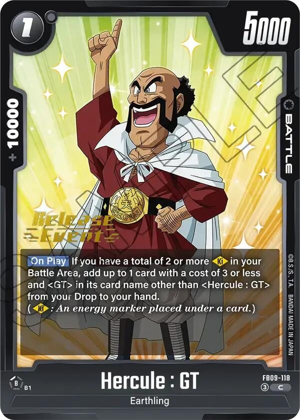 Image for Hercule : GT (FB09-118) (Dual Evolution Release Event Cards) (FB09_PR) - Dragon Ball Super: Fusion World