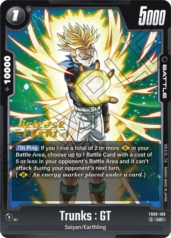 Image for Trunks : GT - FB09-109 (FB09-109) (Dual Evolution Release Event Cards) (FB09_PR) - Dragon Ball Super: Fusion World