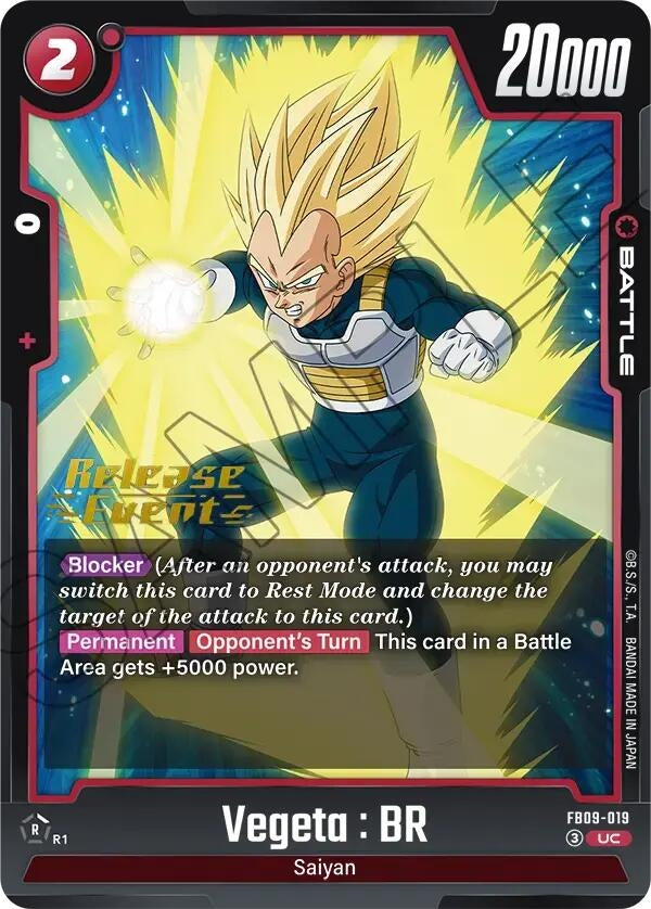 Image for Vegeta : BR - FB09-019 (FB09-019) (Dual Evolution Release Event Cards) (FB09_PR) - Dragon Ball Super: Fusion World