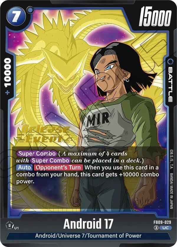 Image for Android 17 - FB09-029 (FB09-029) (Dual Evolution Release Event Cards) (FB09_PR) - Dragon Ball Super: Fusion World