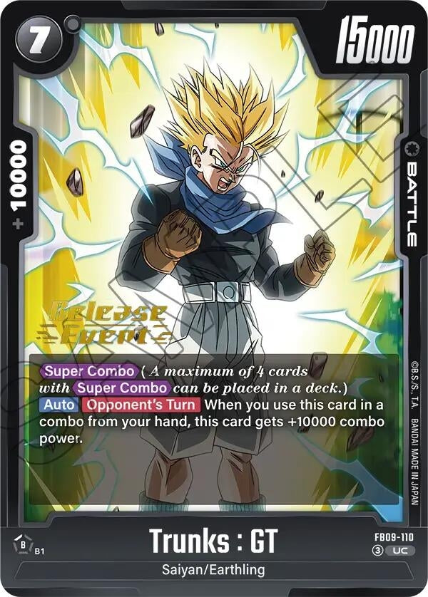Image for Trunks : GT - FB09-110 (FB09-110) (Dual Evolution Release Event Cards) (FB09_PR) - Dragon Ball Super: Fusion World
