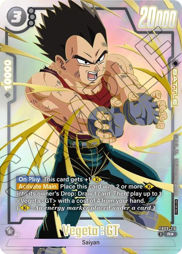 Image for Vegeta : GT - FB09-116 (Limited Pack 26-27 WAVE1) (FB09-116) (Tournament and Championship Promos) (DBSFW_TPR) - Dragon Ball Super: Fusion World