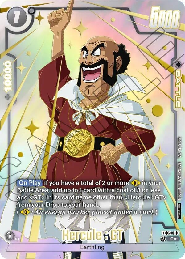 Image for Hercule : GT (Limited Pack 26-27 WAVE1) (FB09-118) (Tournament and Championship Promos) (DBSFW_TPR) - Dragon Ball Super: Fusion World