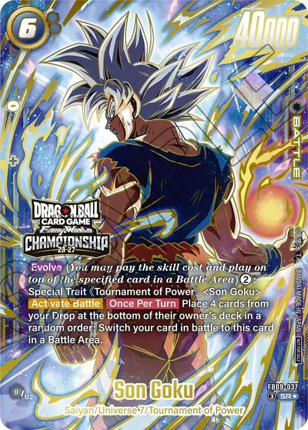 Image for Son Goku - FB09-037 (Championship 26-27) (FB09-037) (Tournament and Championship Promos) (DBSFW_TPR) - Dragon Ball Super: Fusion World