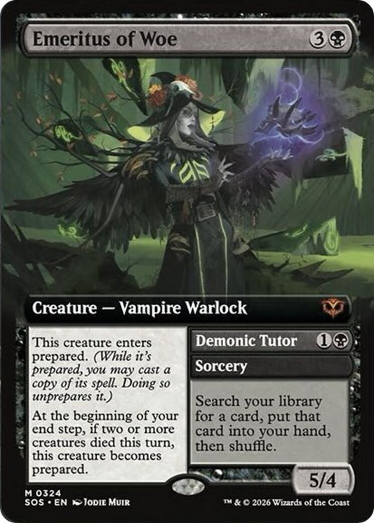 Image for Emeritus of Woe (Extended Art) (324) (Secrets of Strixhaven) - Magic: The Gathering