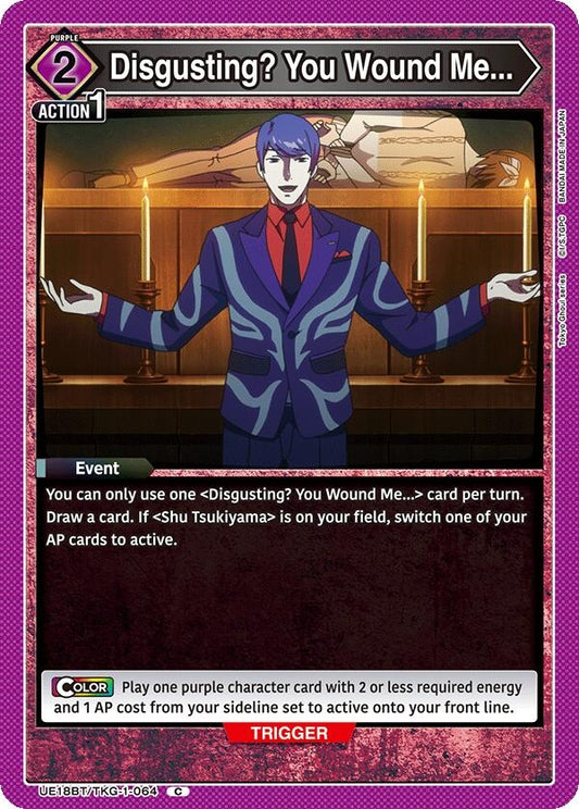 Image for Disgusting? You Wound Me... (UE18BT/TKG-1-064) (UE18BT: Tokyo Ghoul) - Union Arena