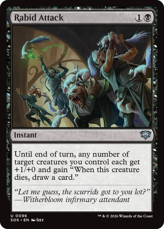 Image for Rabid Attack (96) (Secrets of Strixhaven) - Magic: The Gathering
