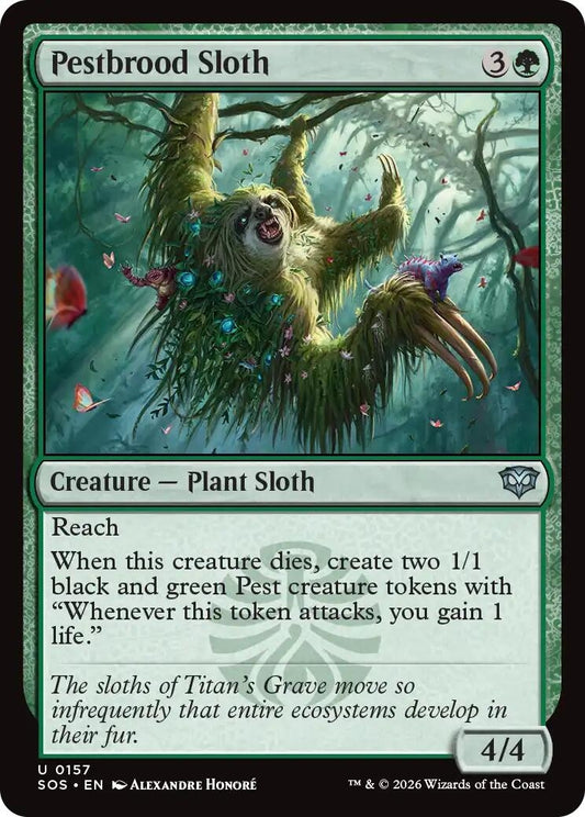 Image for Pestbrood Sloth (157) (Secrets of Strixhaven) - Magic: The Gathering
