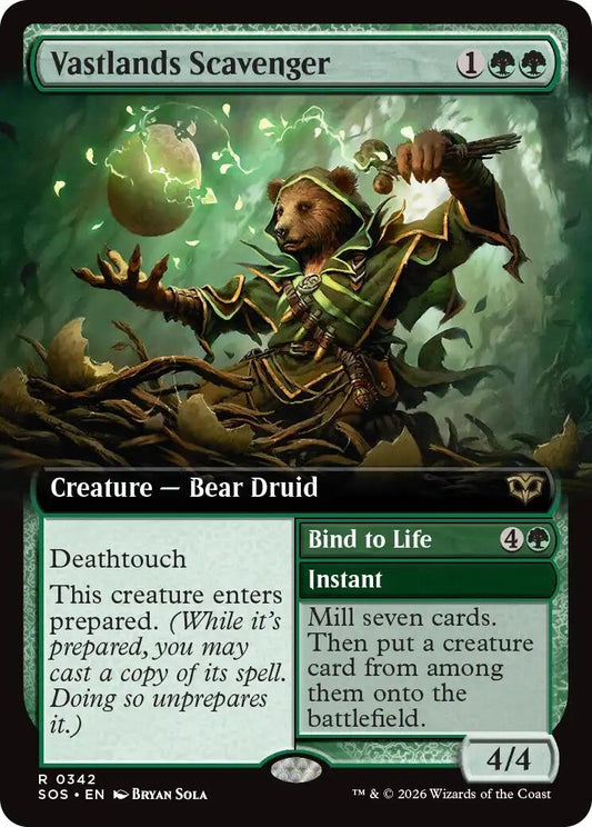 Image for Vastlands Scavenger (Extended Art) (342) (Secrets of Strixhaven) - Magic: The Gathering