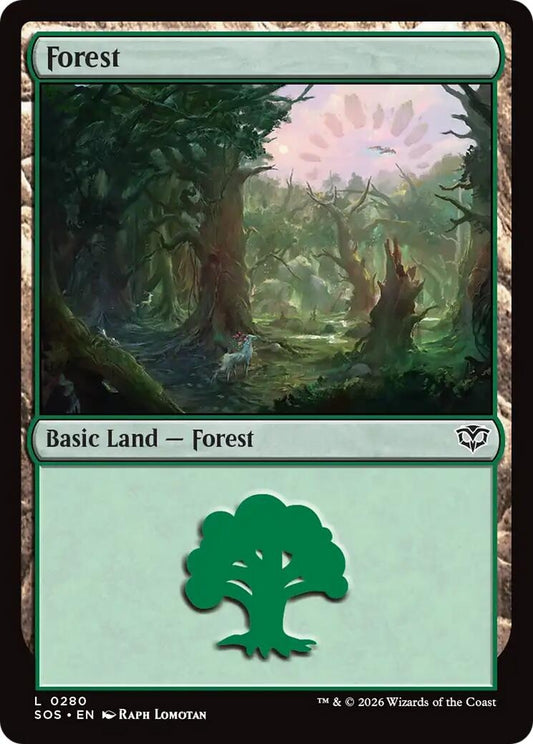 Image for Forest (0280) (280) (Secrets of Strixhaven) - Magic: The Gathering
