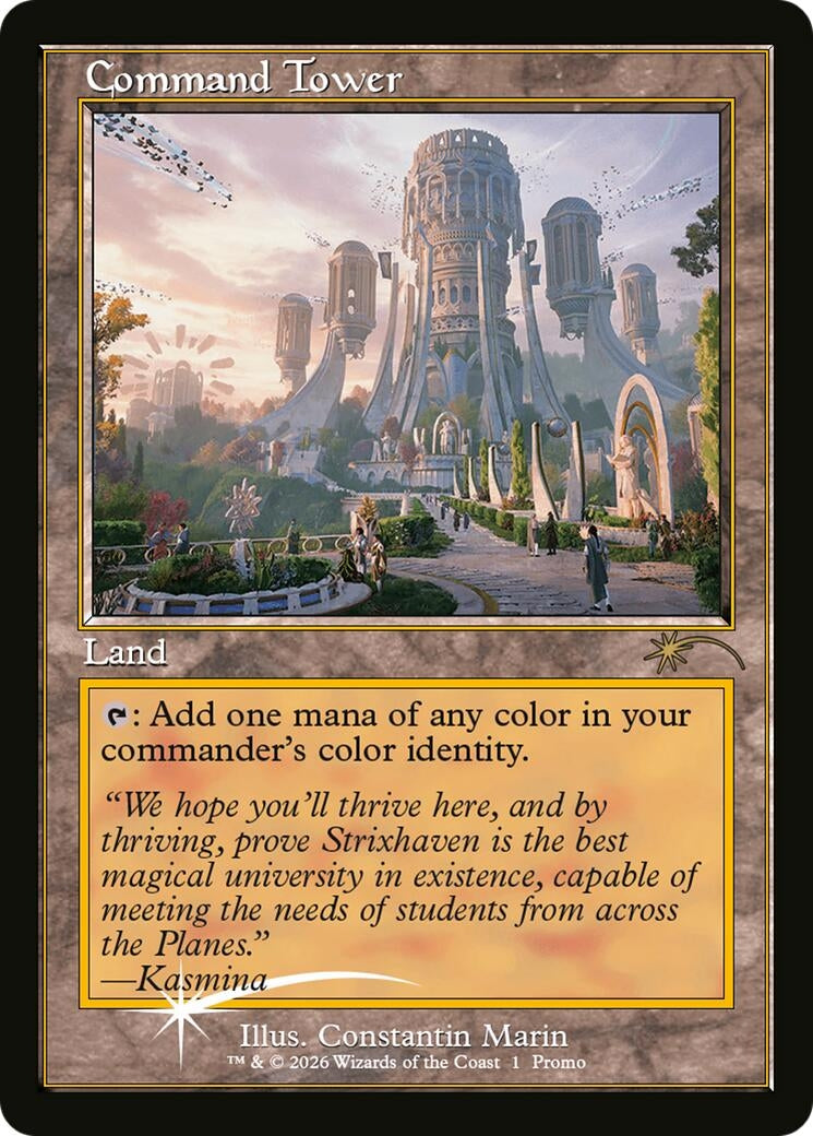 Image for Command Tower (Strixhaven: Omens of Chaos) (1) (Media Promos) (MEDIA) - Magic: The Gathering