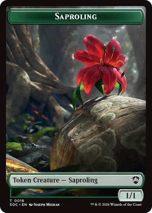 Image for Saproling // Pest (0023) Double-Sided Token (18 // 23) (Commander: Secrets of Strixhaven) - Magic: The Gathering